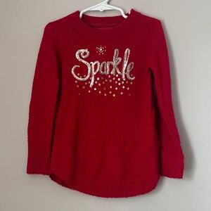 Red Sparkle Kids Sweater